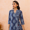 Indigo Cotton Kurta Pant Set
