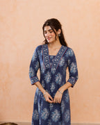 Navy Blue Kurta ( Pant Not Included )