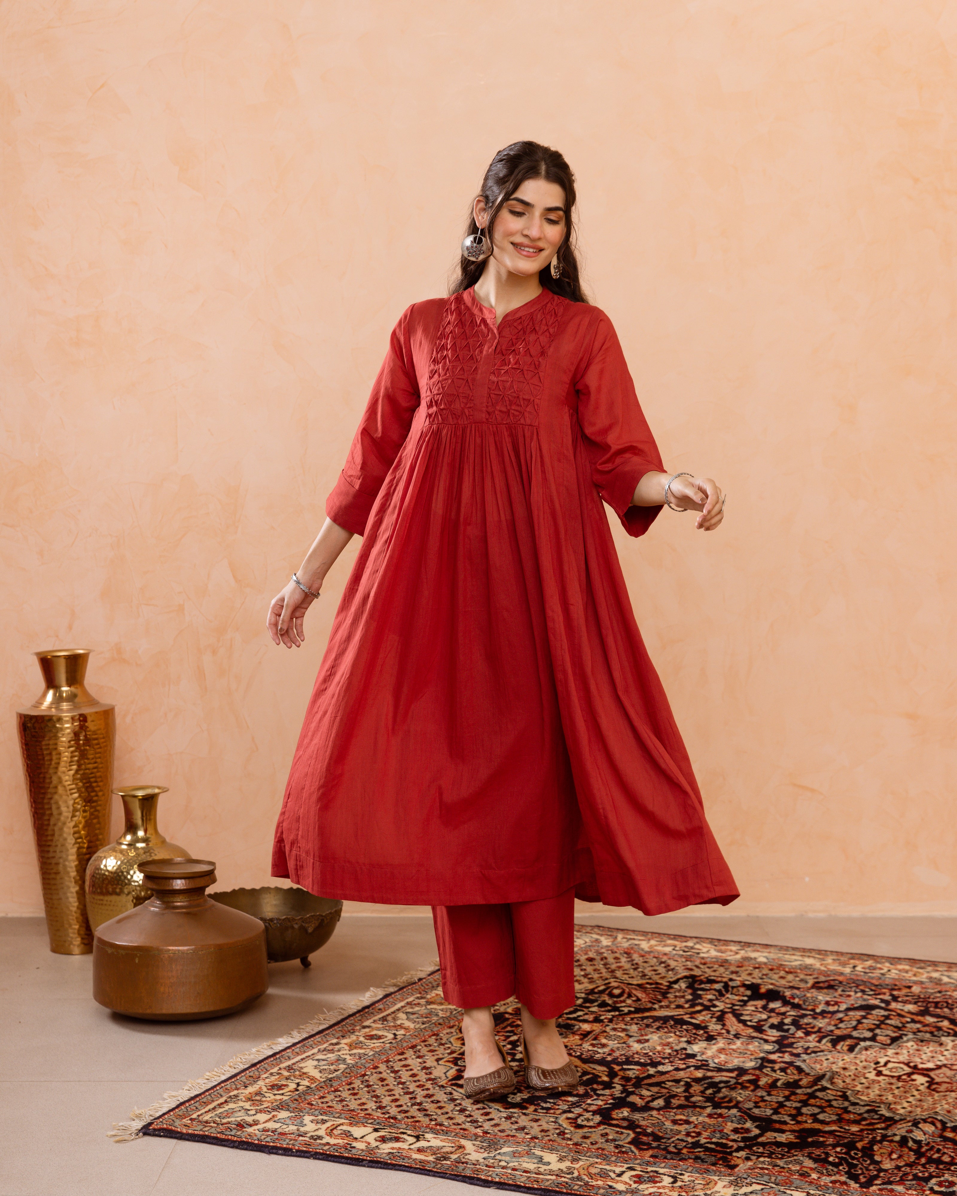 Brick Red Kurta Pant