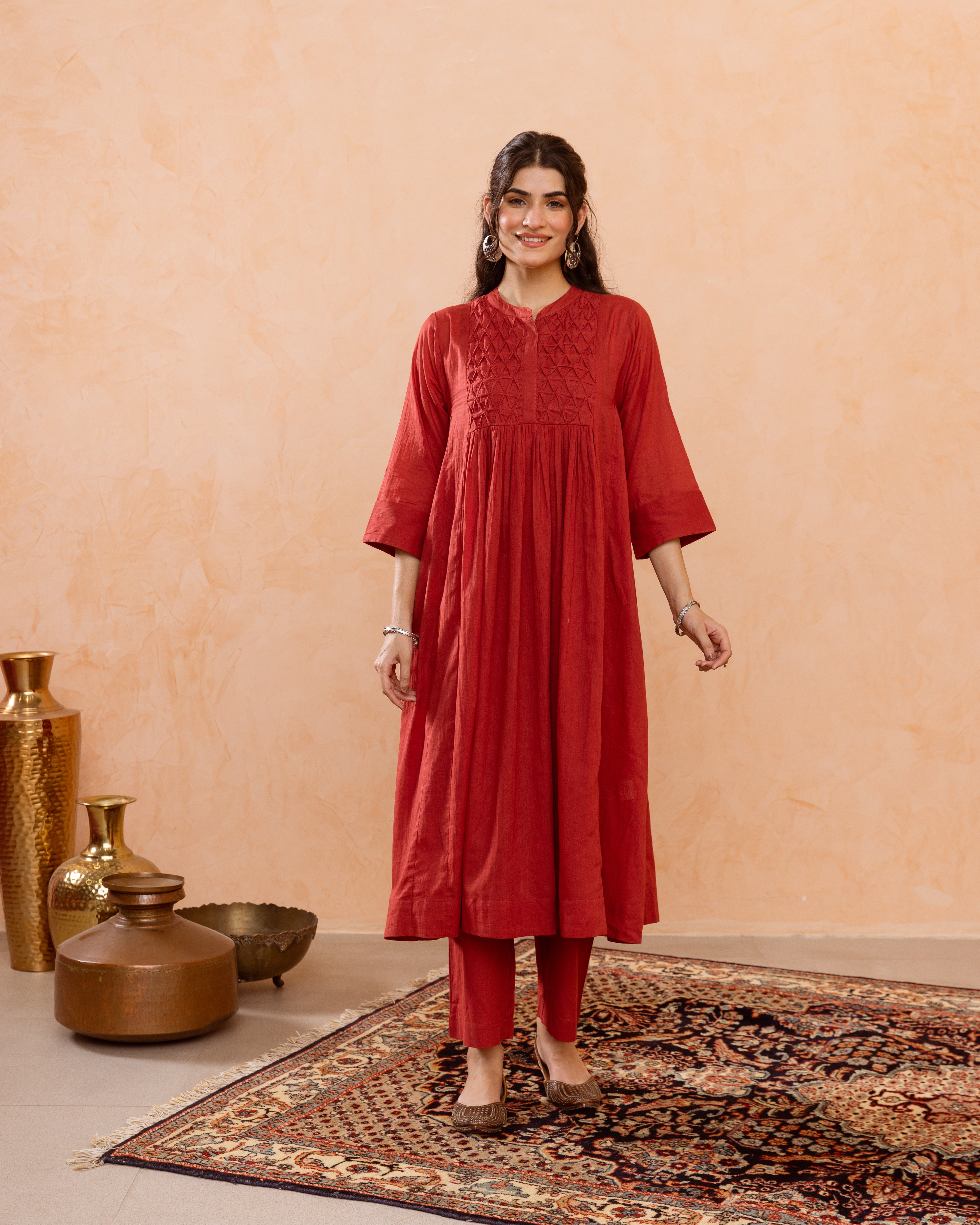 Brick Red Kurta Pant