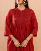 Brick Red Kurta Pant