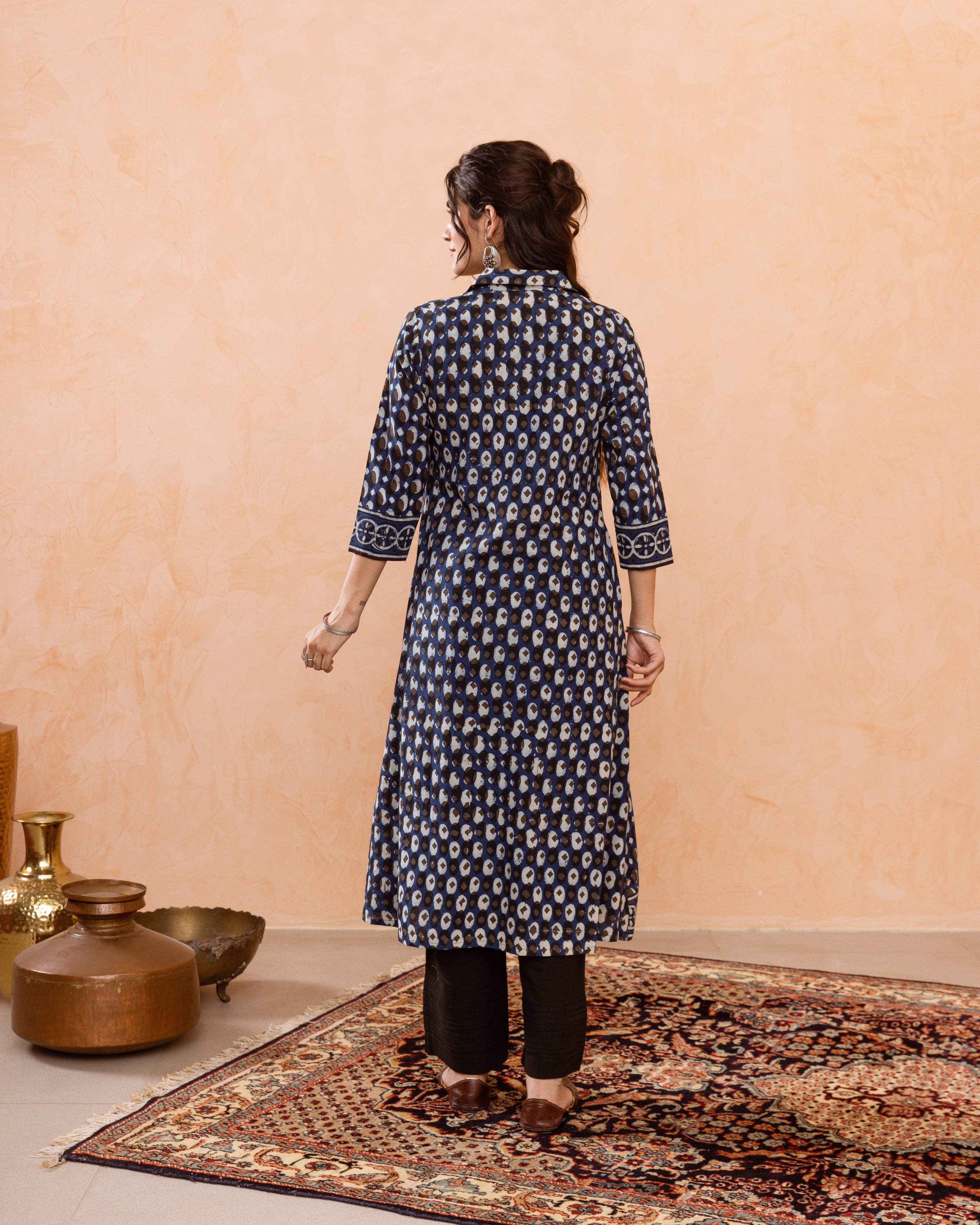 Indigo Kurta(Pant Not Included)