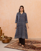 Indigo Kurta(Pant Not Included)