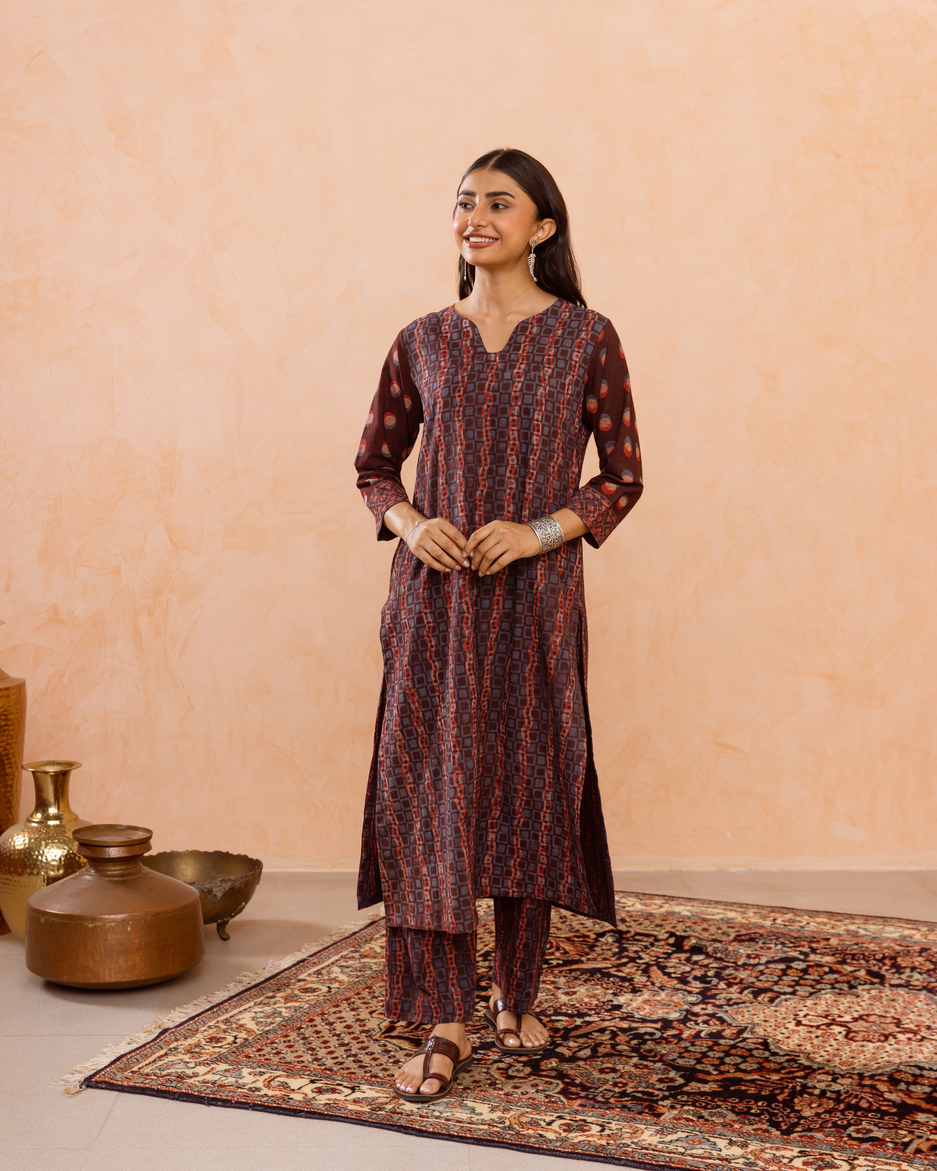 Rust Kurta Pant
