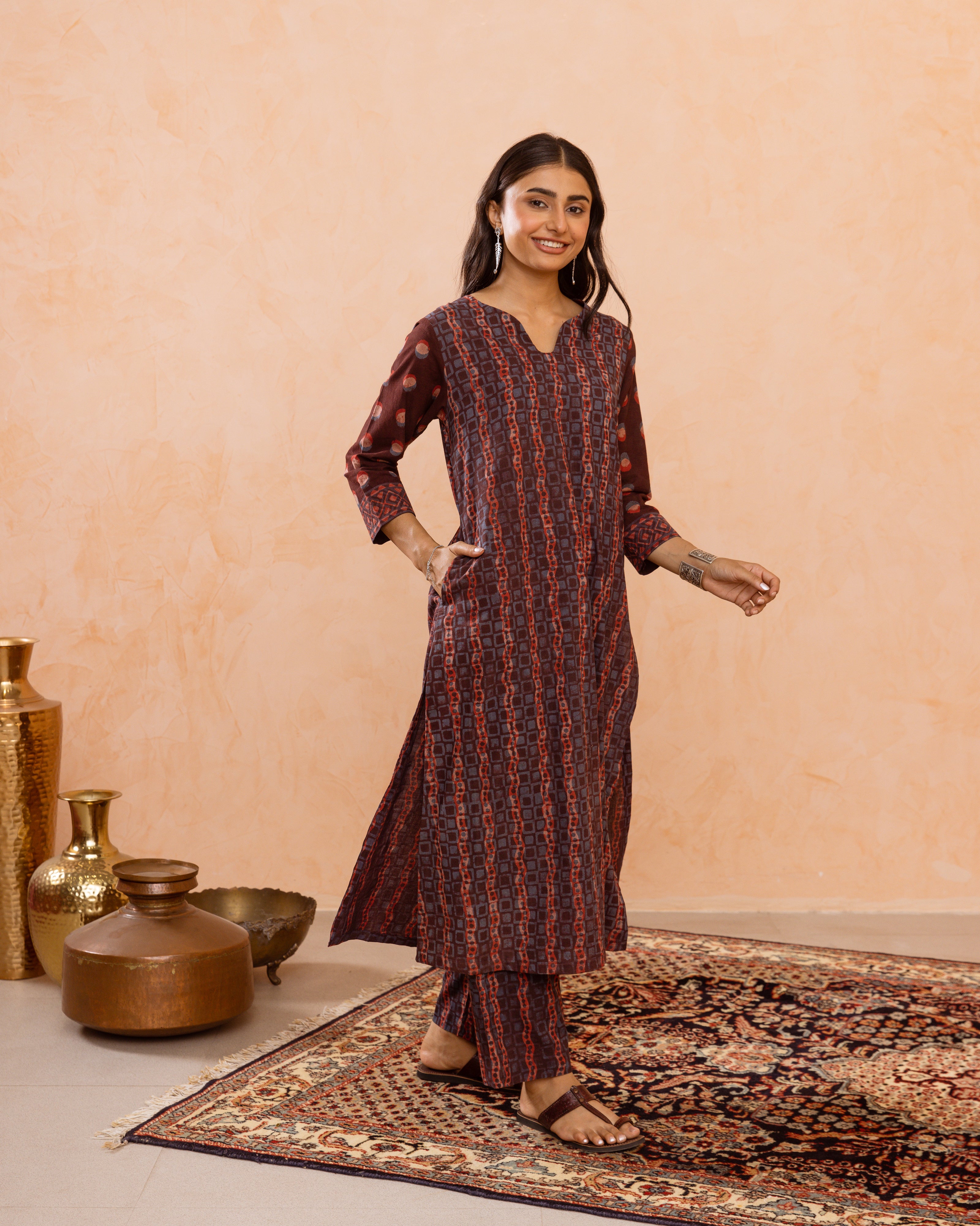 Rust Kurta Pant