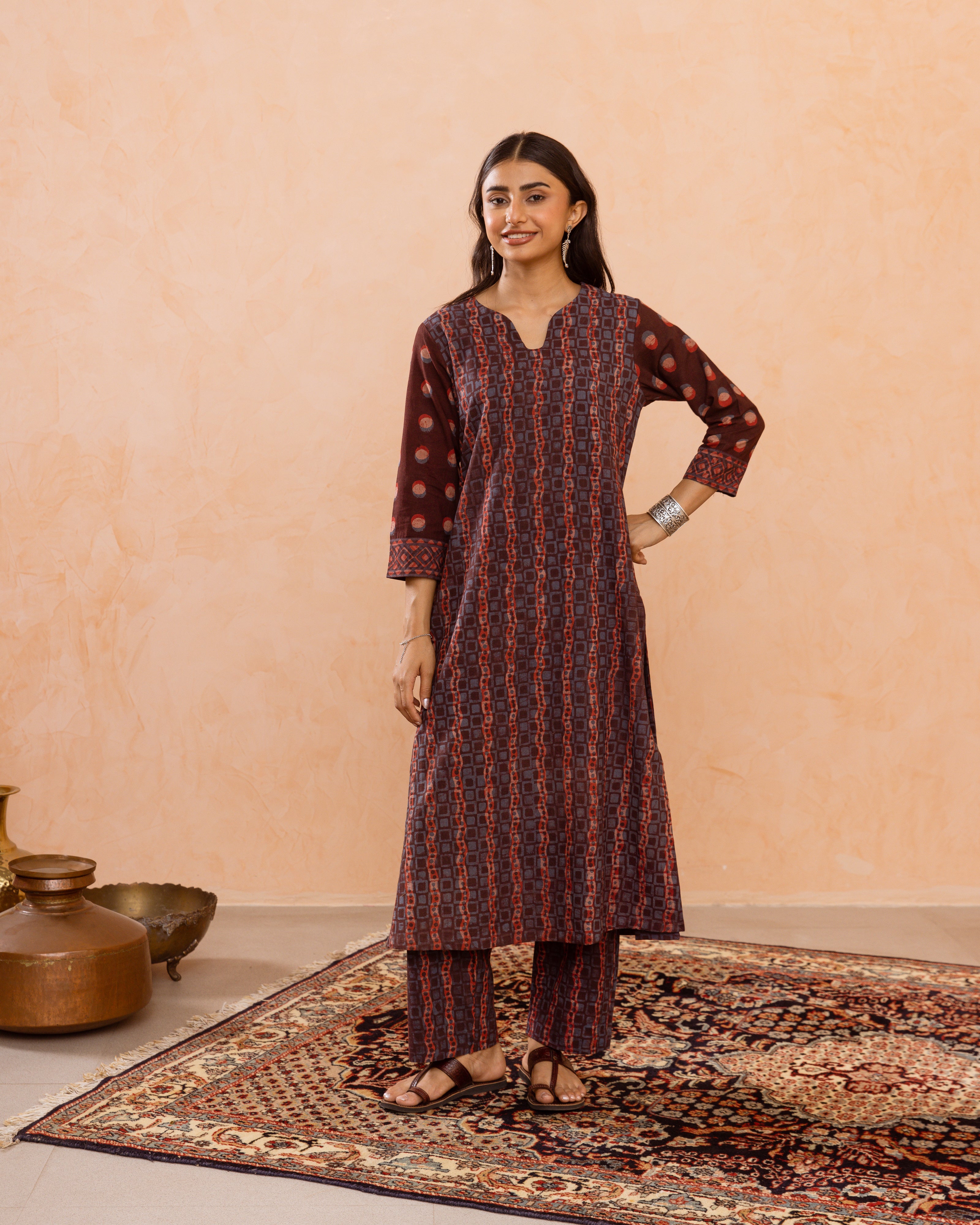 Rust Kurta Pant