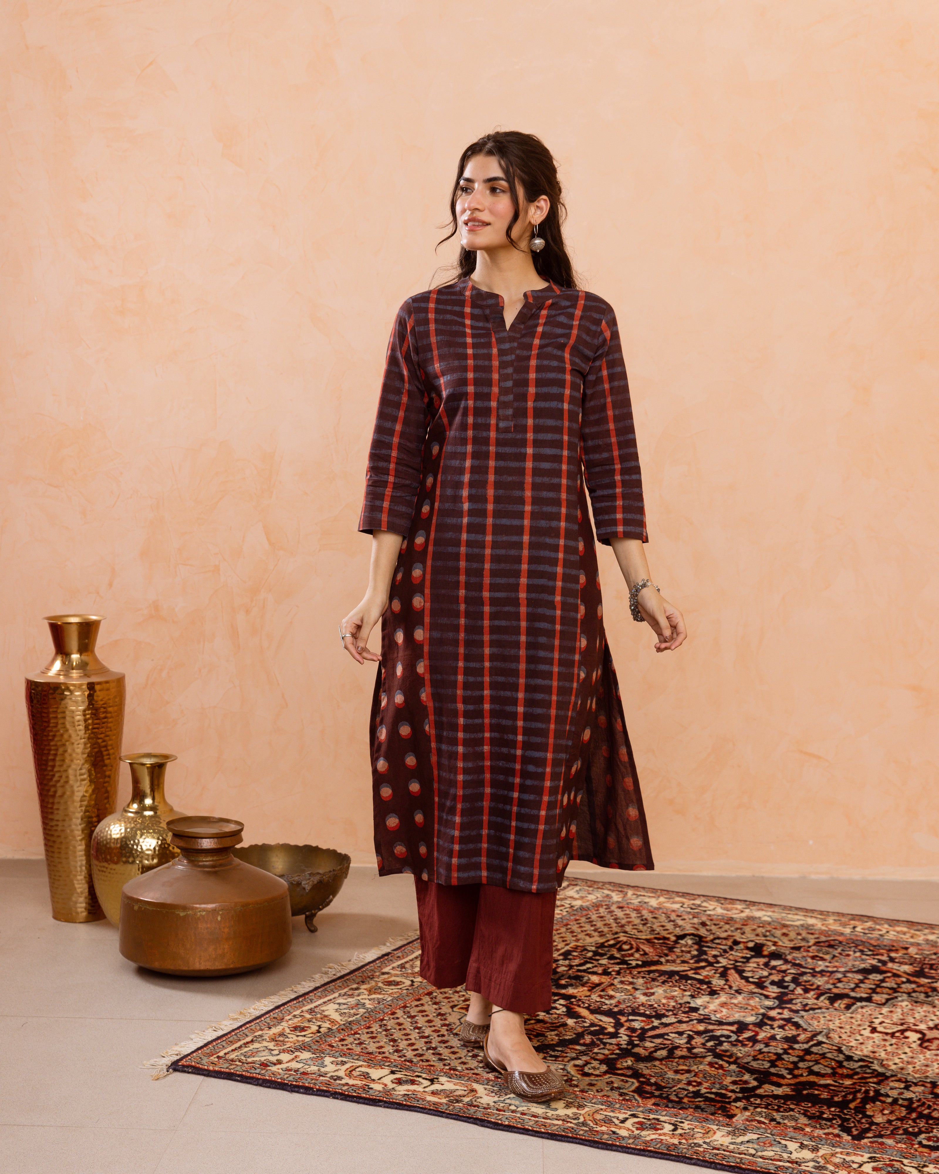 Brown Kurta (Pant Not Included)