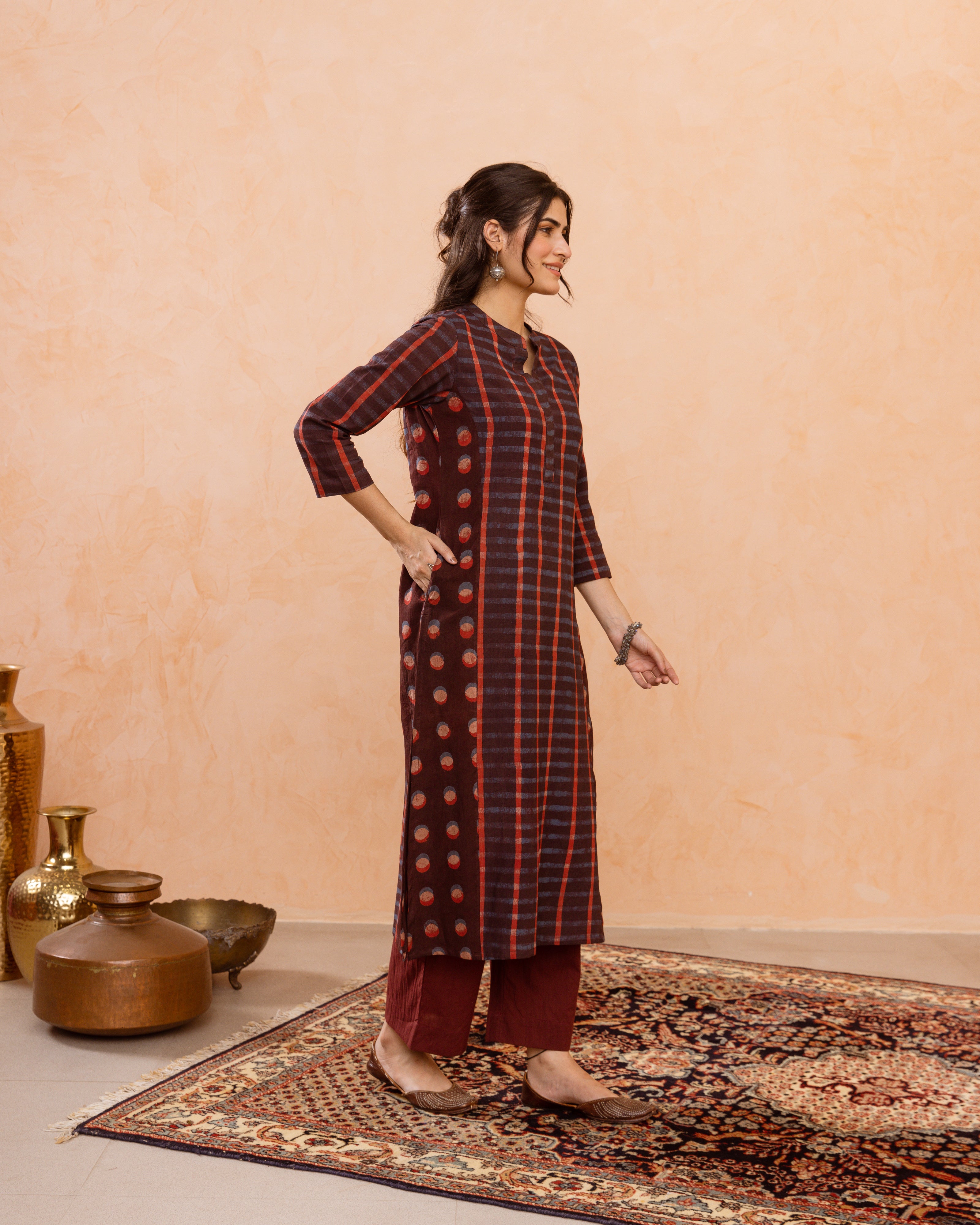 Brown Kurta (Pant Not Included)