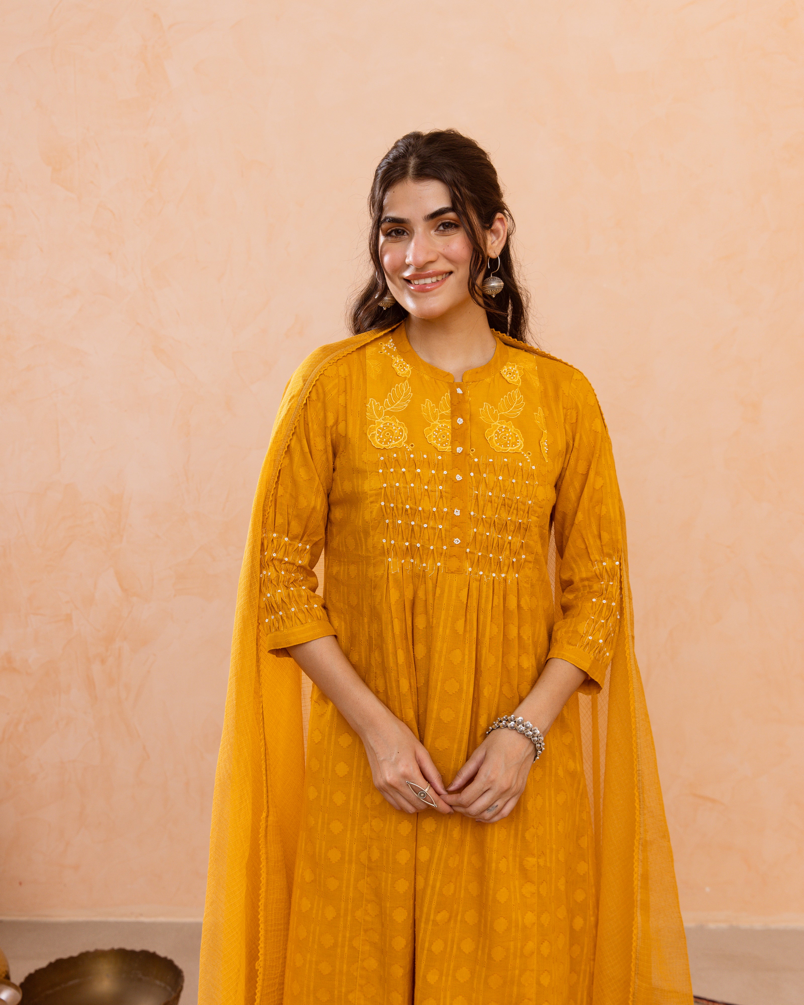 Mustard Yellow Complete Suit Set