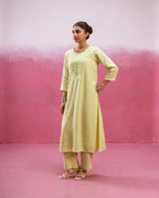Pastel Lime Green Kurta Pant
