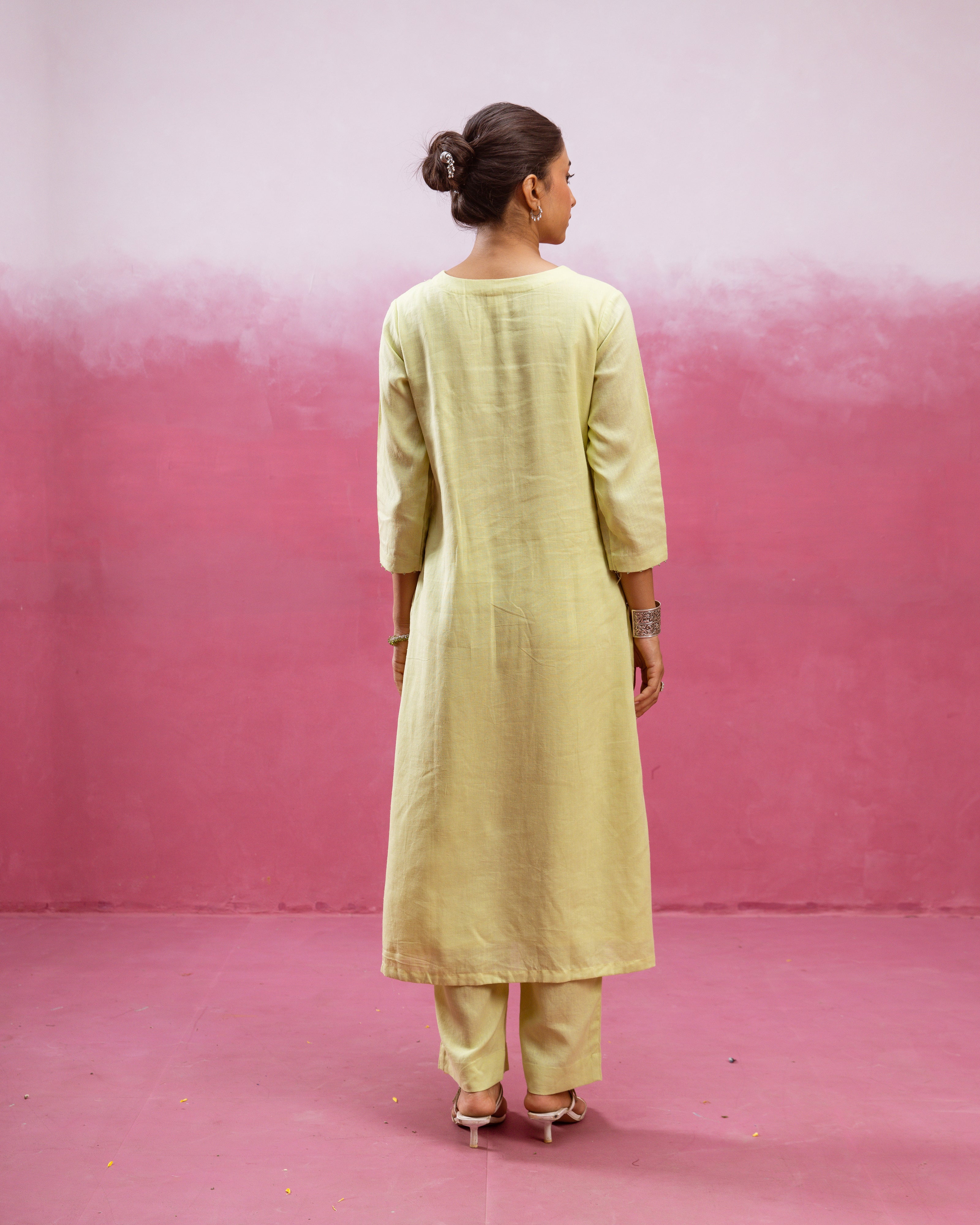 Pastel Lime Green Kurta Pant