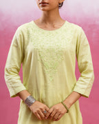 Pastel Lime Green Kurta Pant