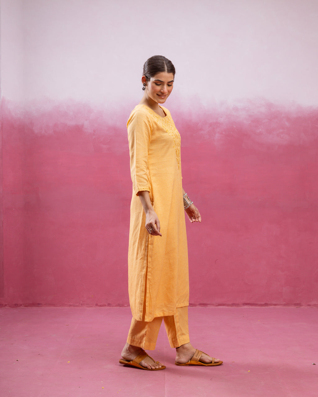 Mustard Yellow Kurta Pant