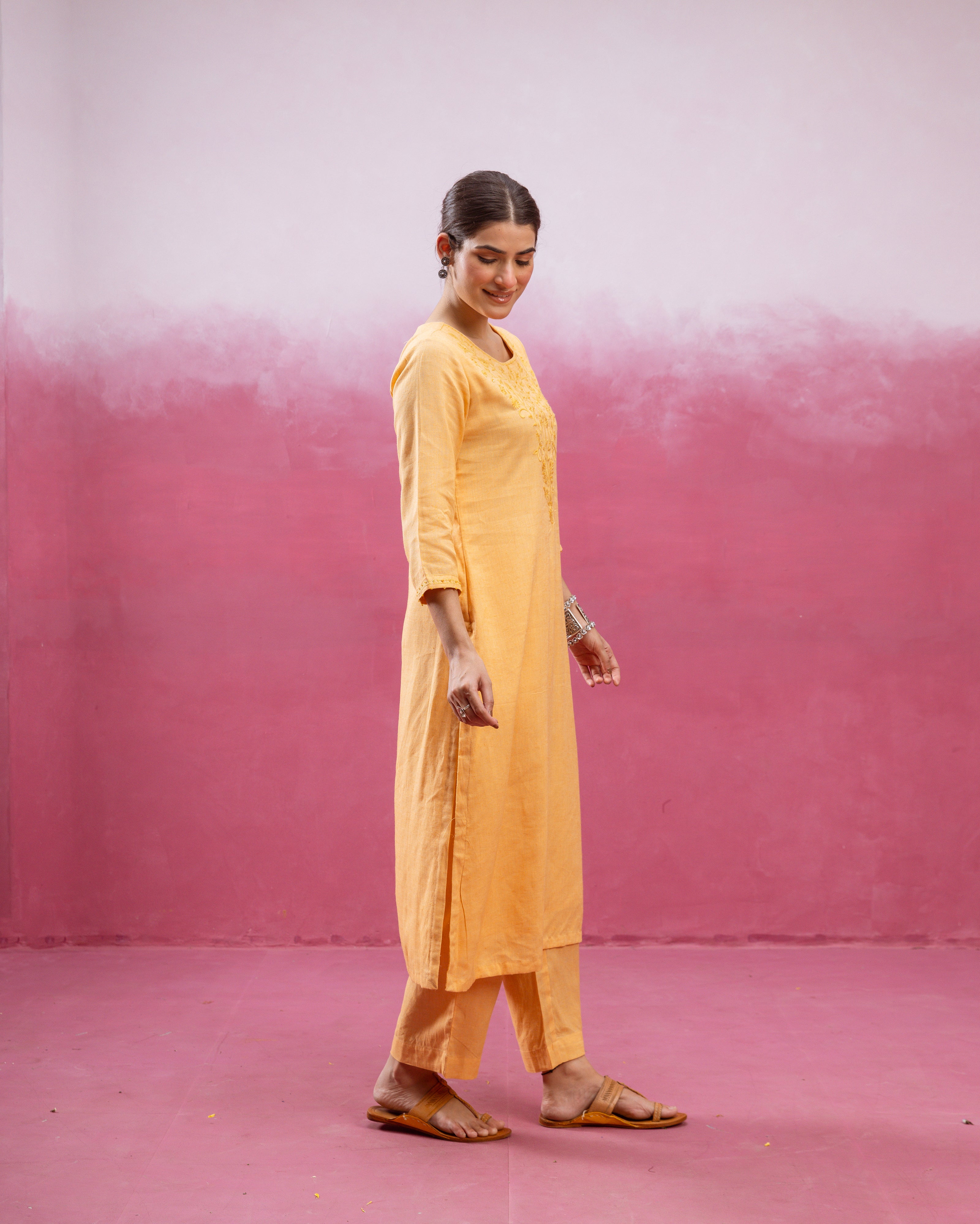 Mustard Yellow Kurta Pant