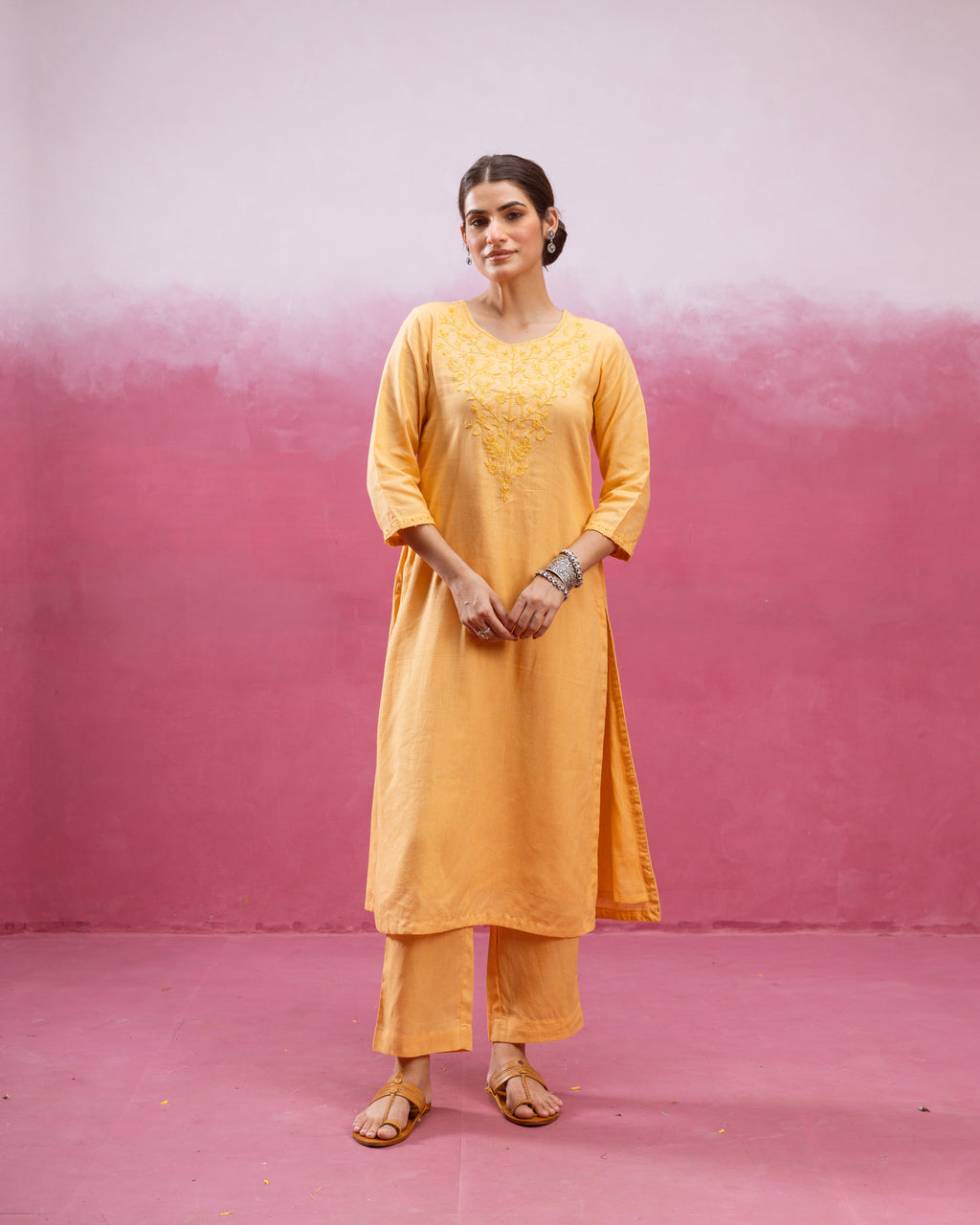Mustard Yellow Kurta Pant