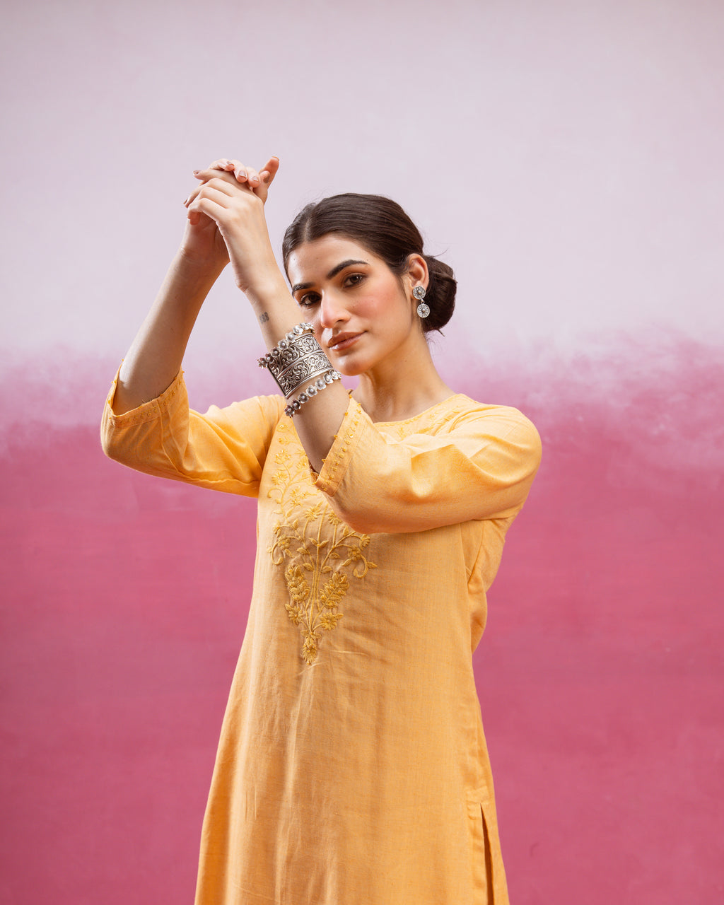 Mustard Yellow Kurta Pant
