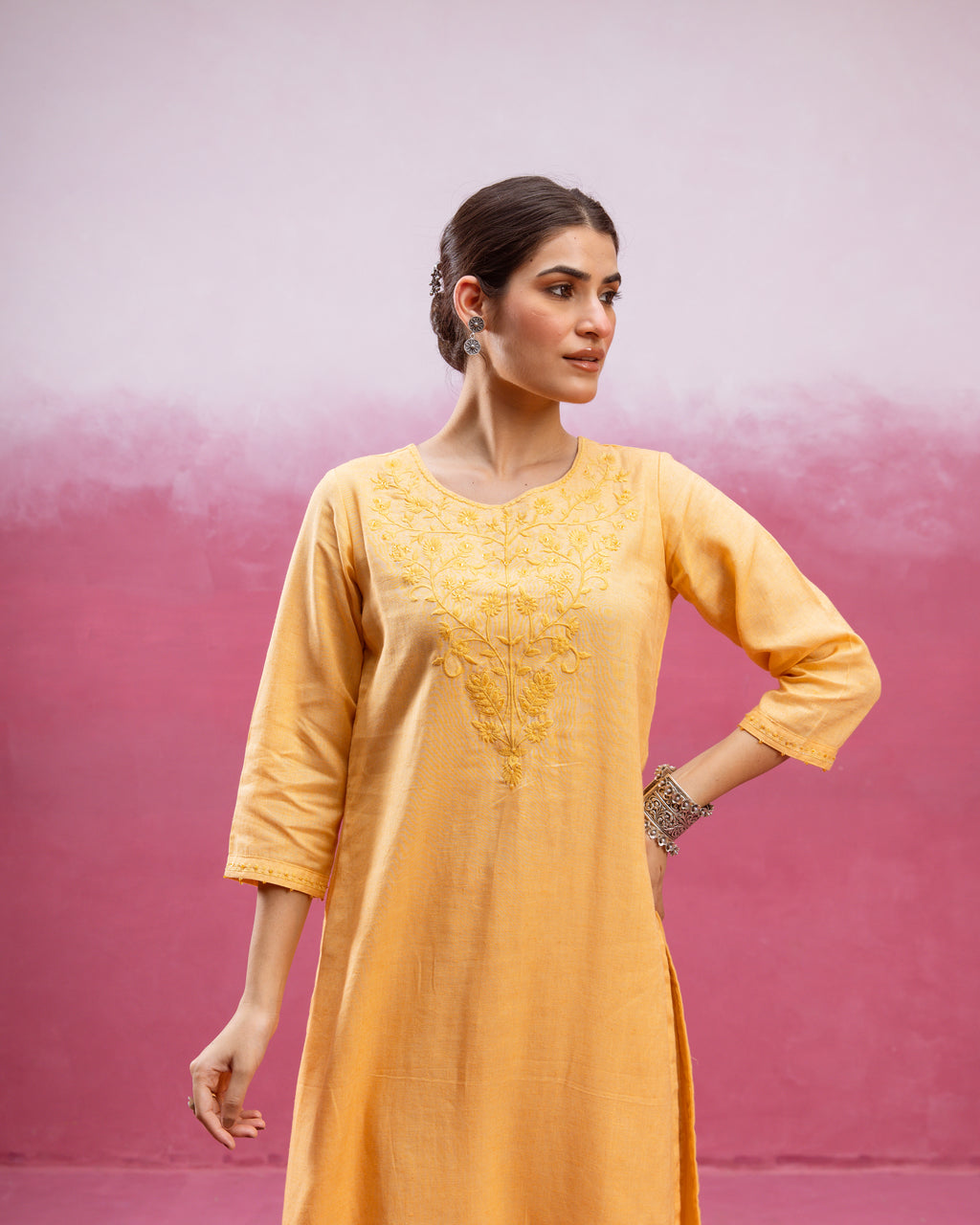 Mustard Yellow Kurta Pant