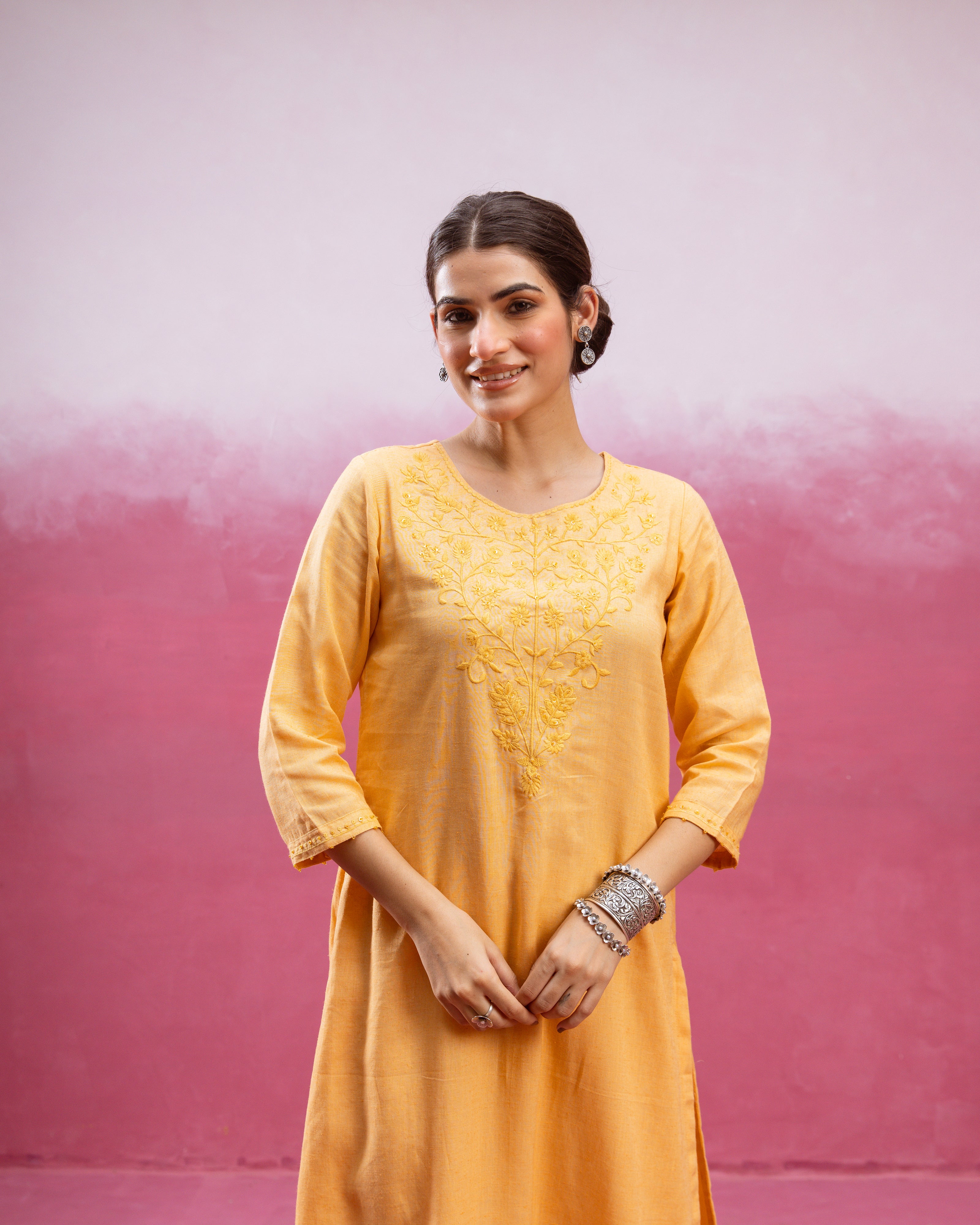 Mustard Yellow Kurta Pant