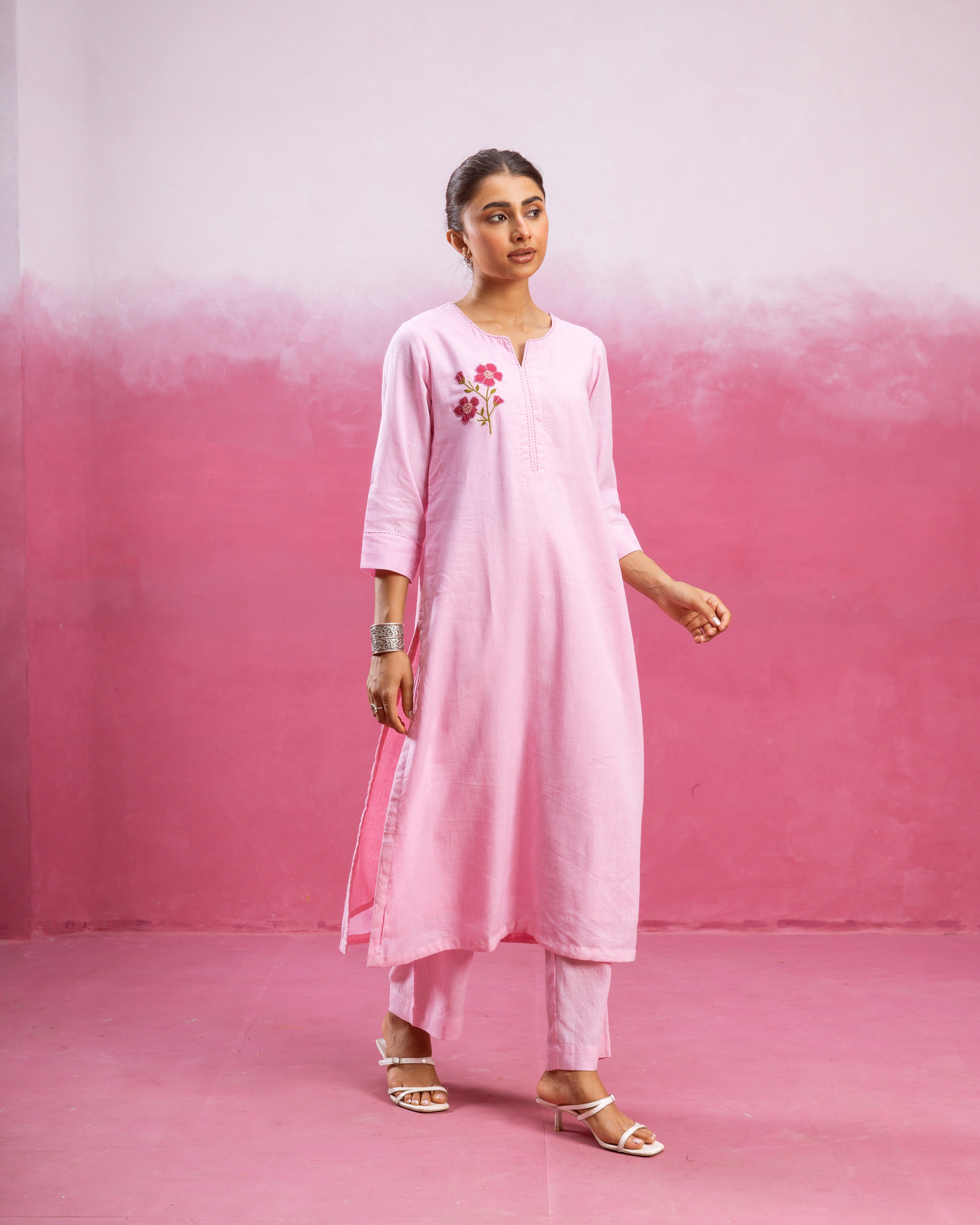 Baby Pink Kurta Pant
