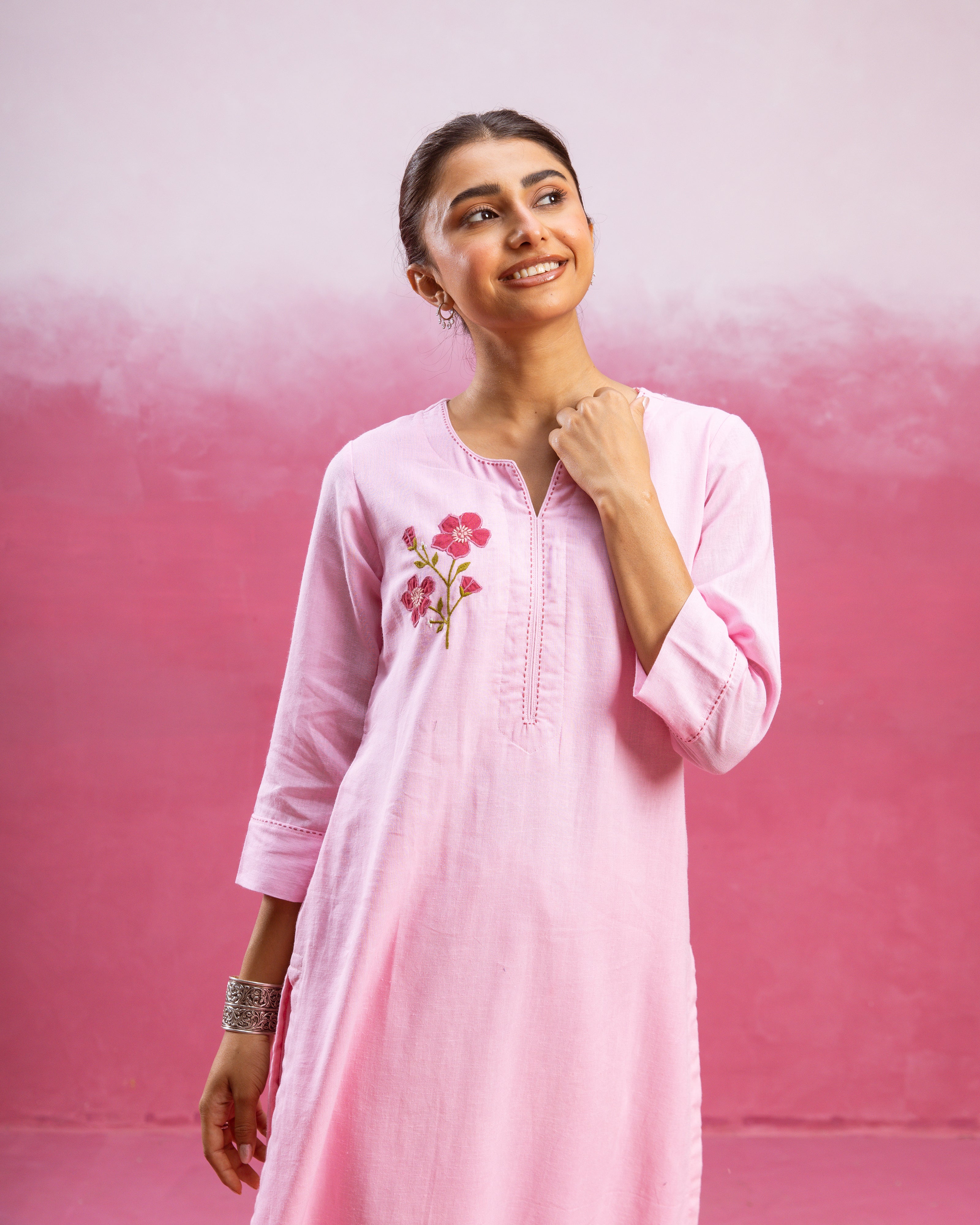 Baby Pink Kurta Pant