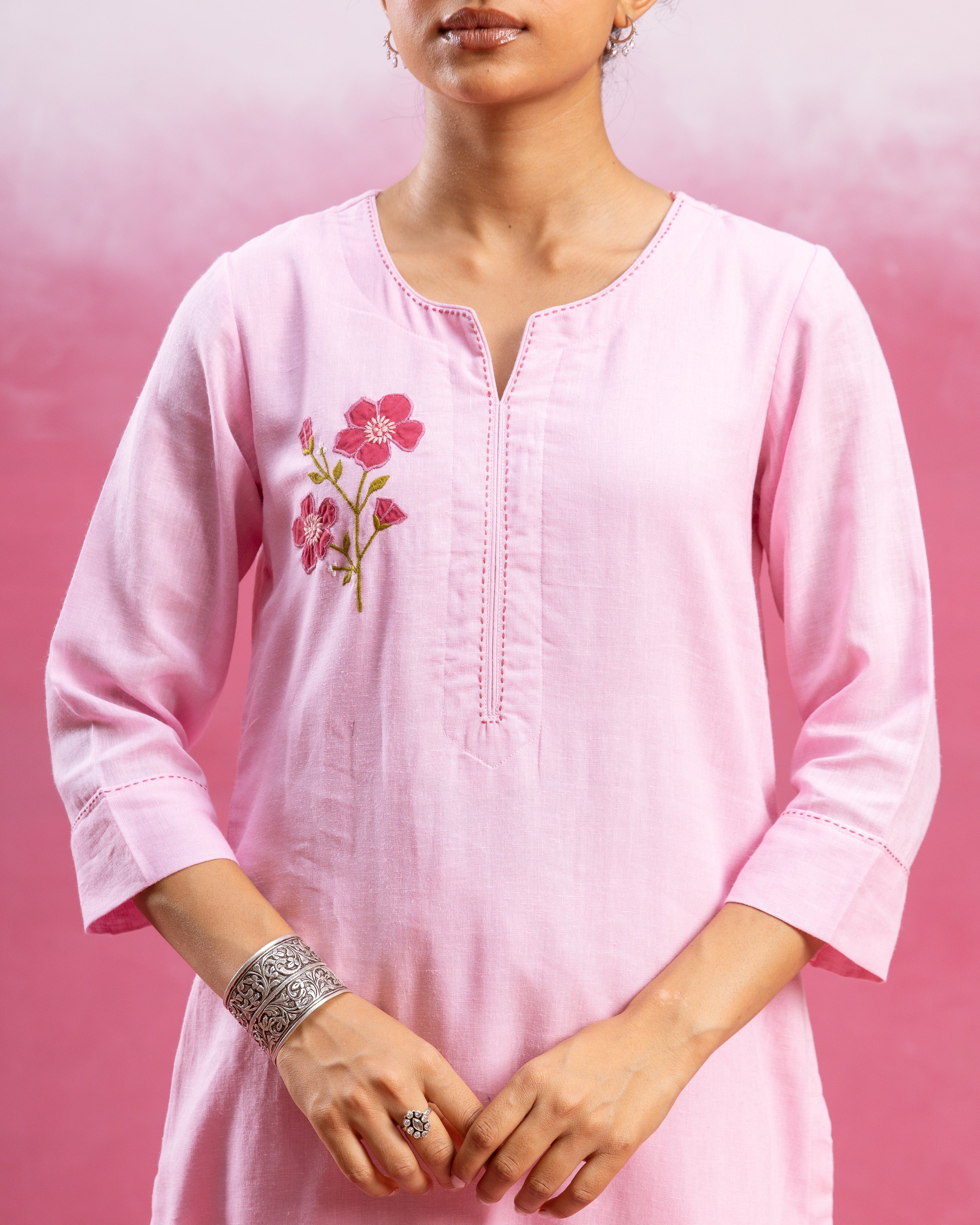 Baby Pink Kurta Pant