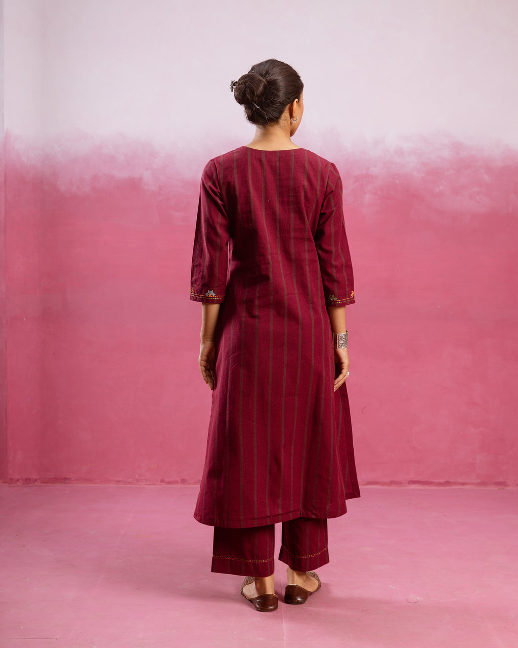 Wine Maroon Kurta Pant