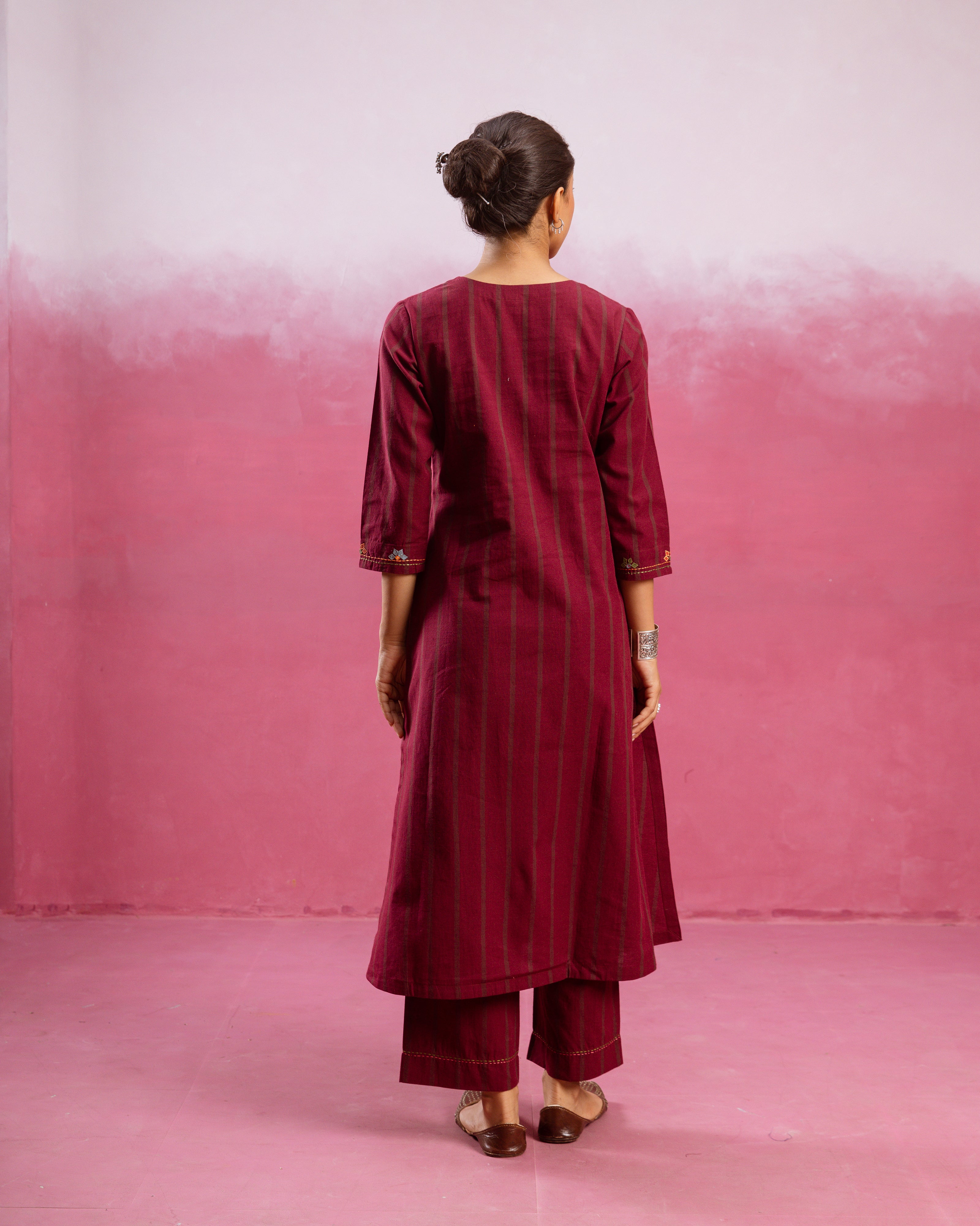 Wine Maroon Kurta Pant