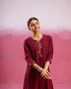 Wine Maroon Kurta Pant