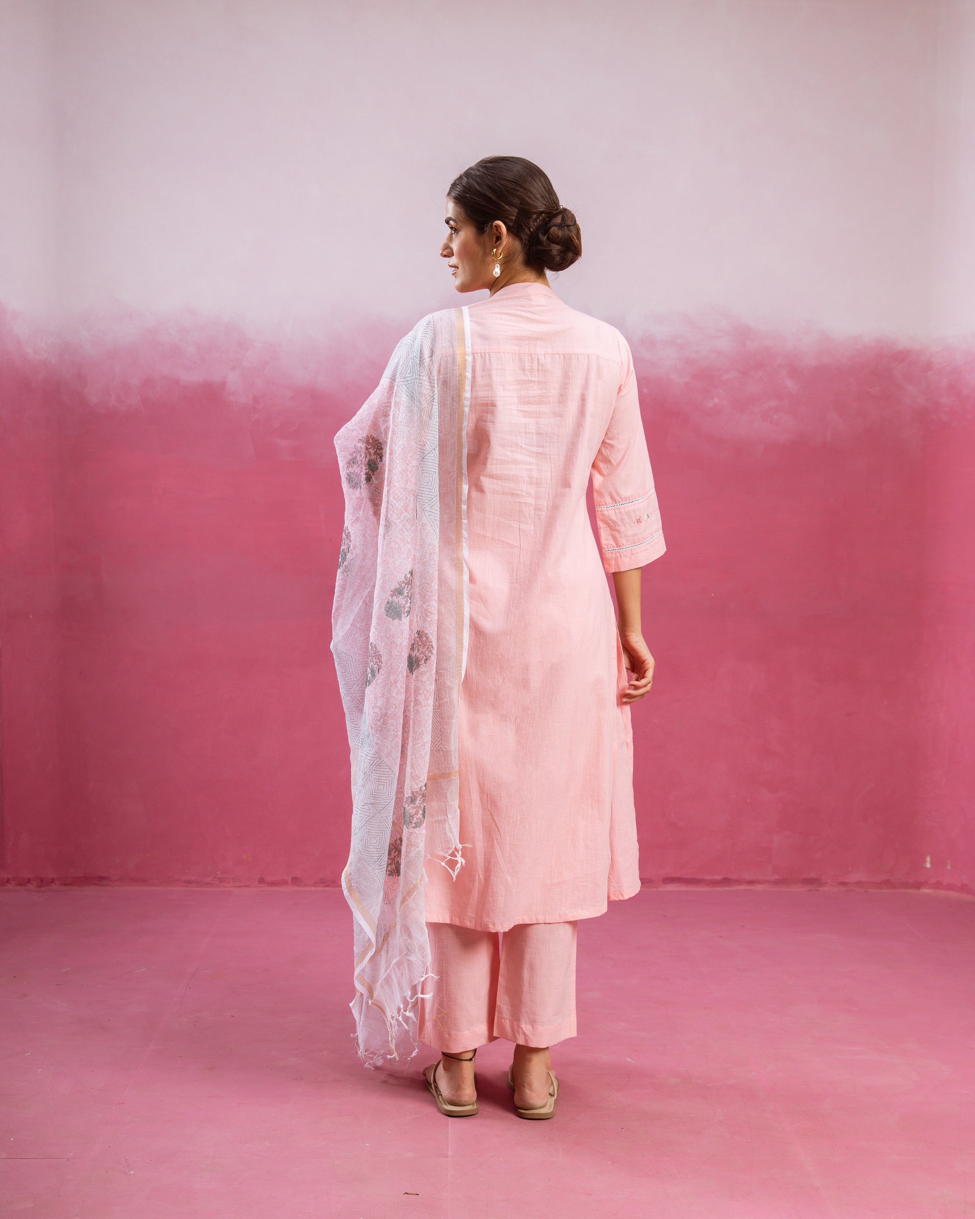 Pastel Pink Complete Suit Set