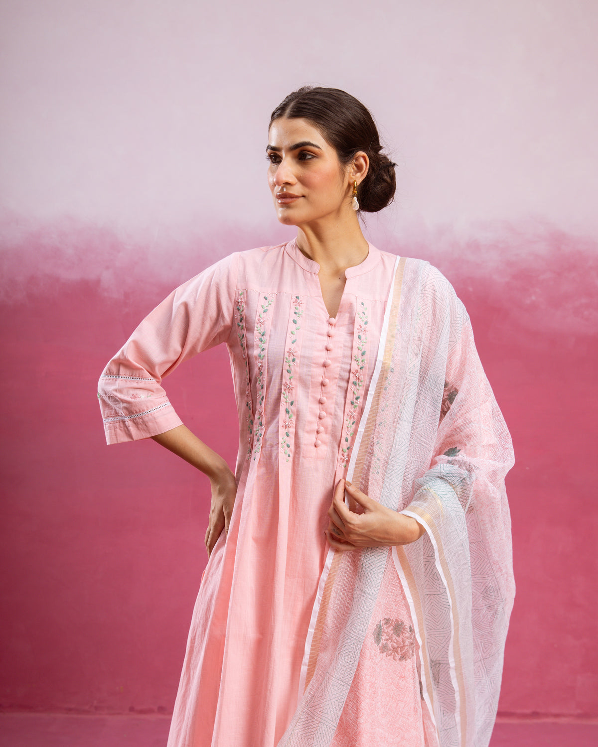 Pastel Pink Complete Suit Set