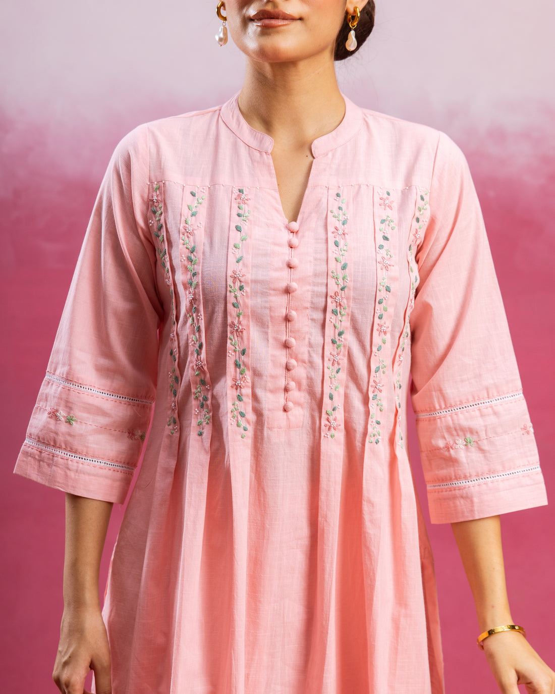 Pastel Pink Complete Suit Set