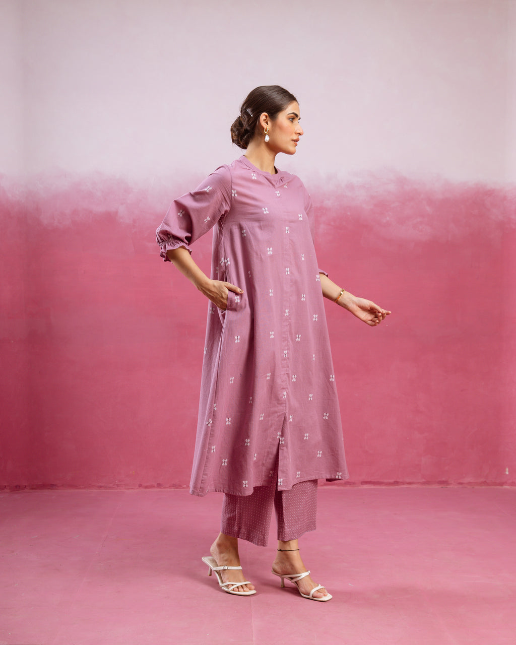 Dusty Mauve Kurta Pant