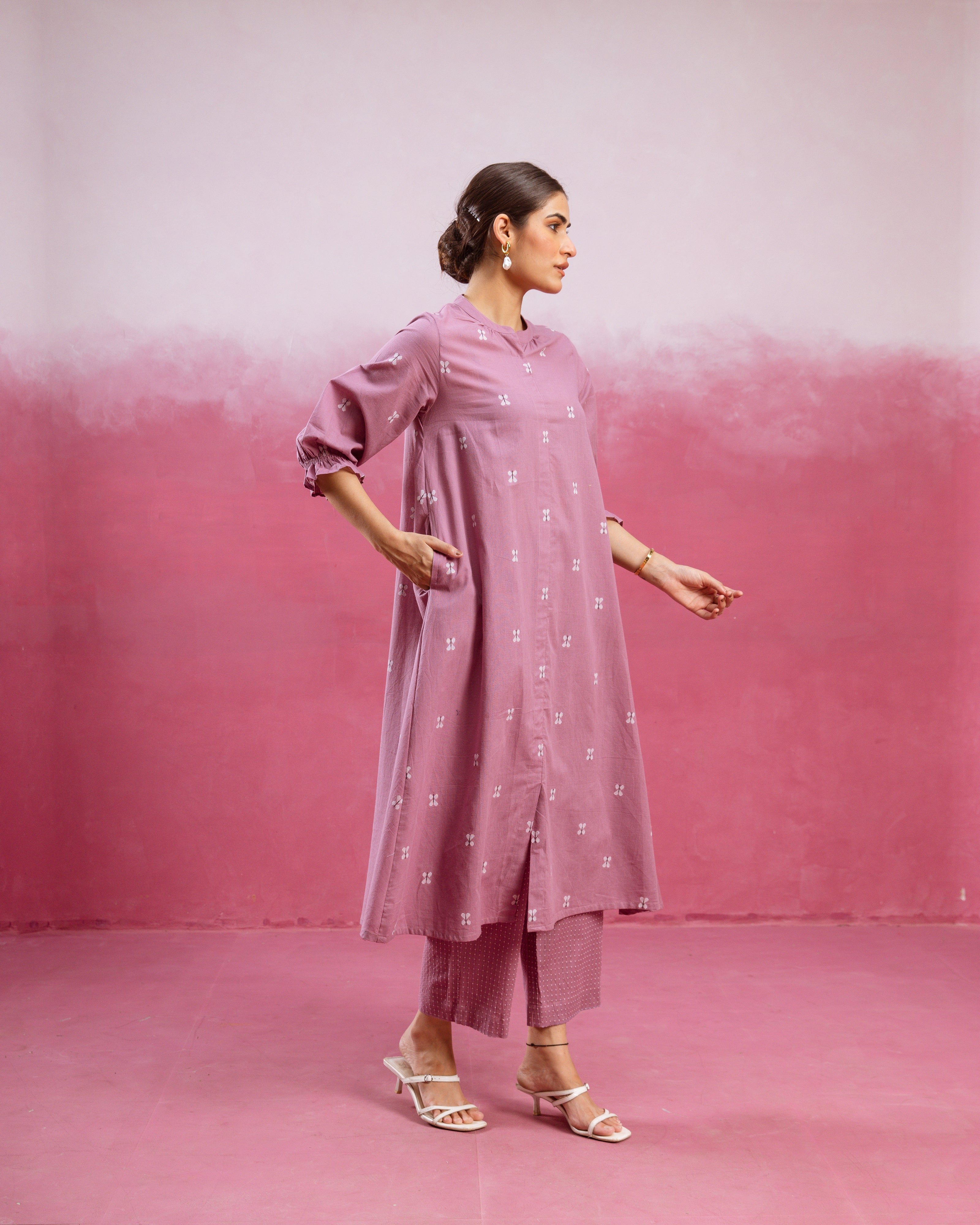 Dusty Mauve Kurta Pant