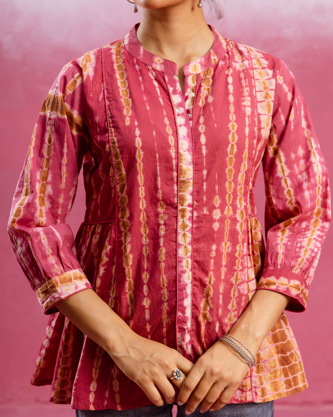 Deep Rose Pink Short Top
