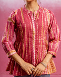 Deep Rose Pink Short Top