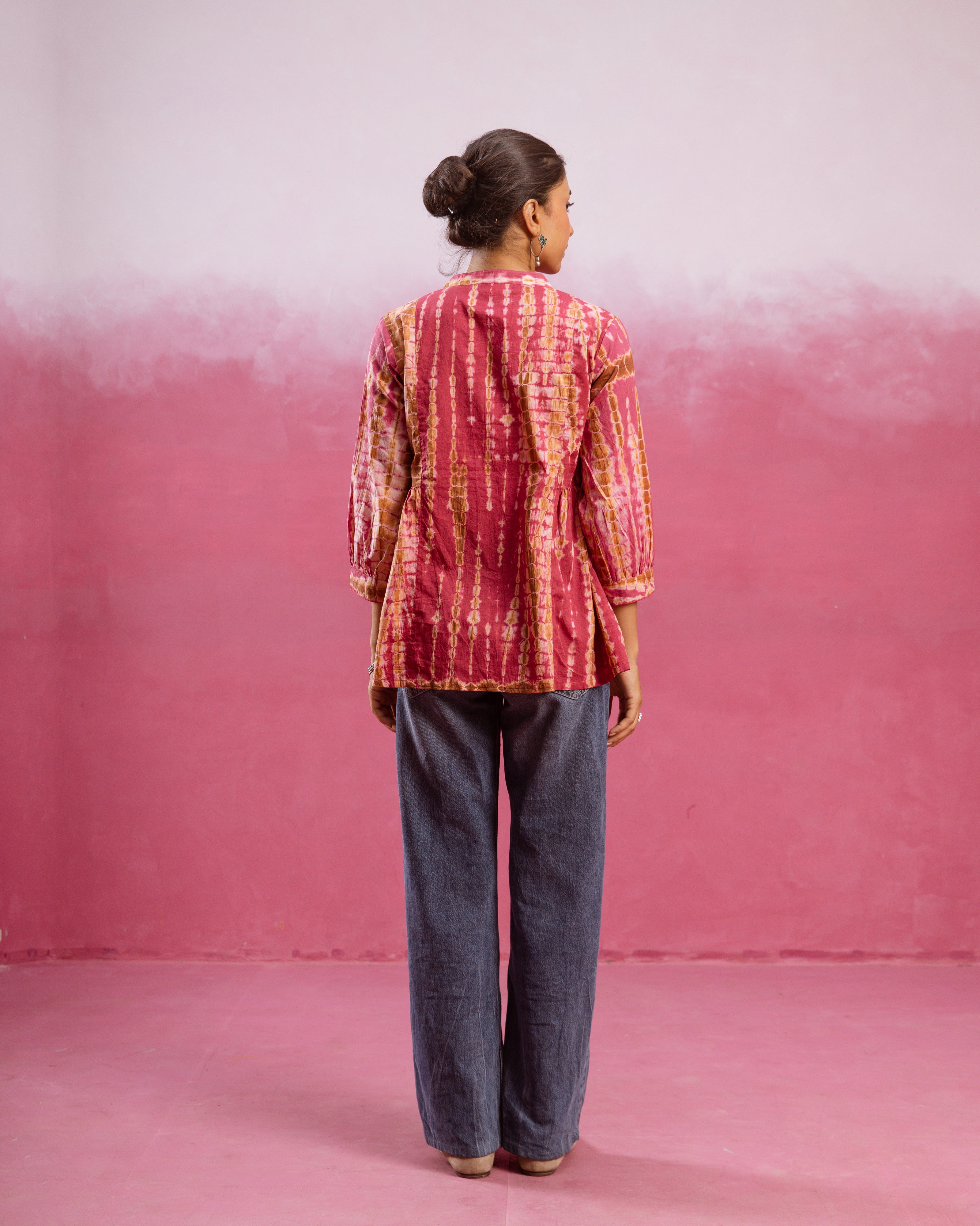 Deep Rose Pink Short Top