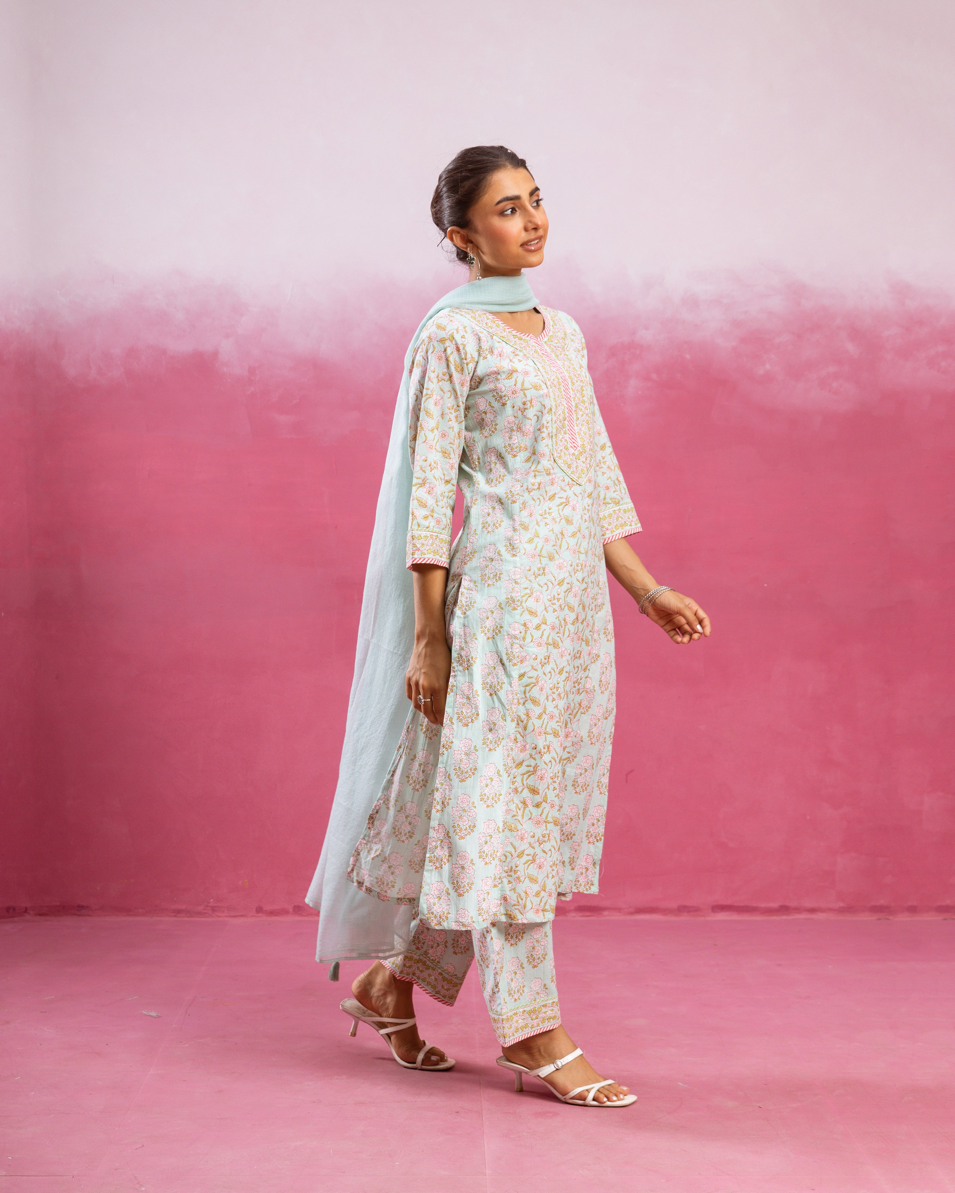Olive Green Kurta Pant( Dupatta Not Inclueded)