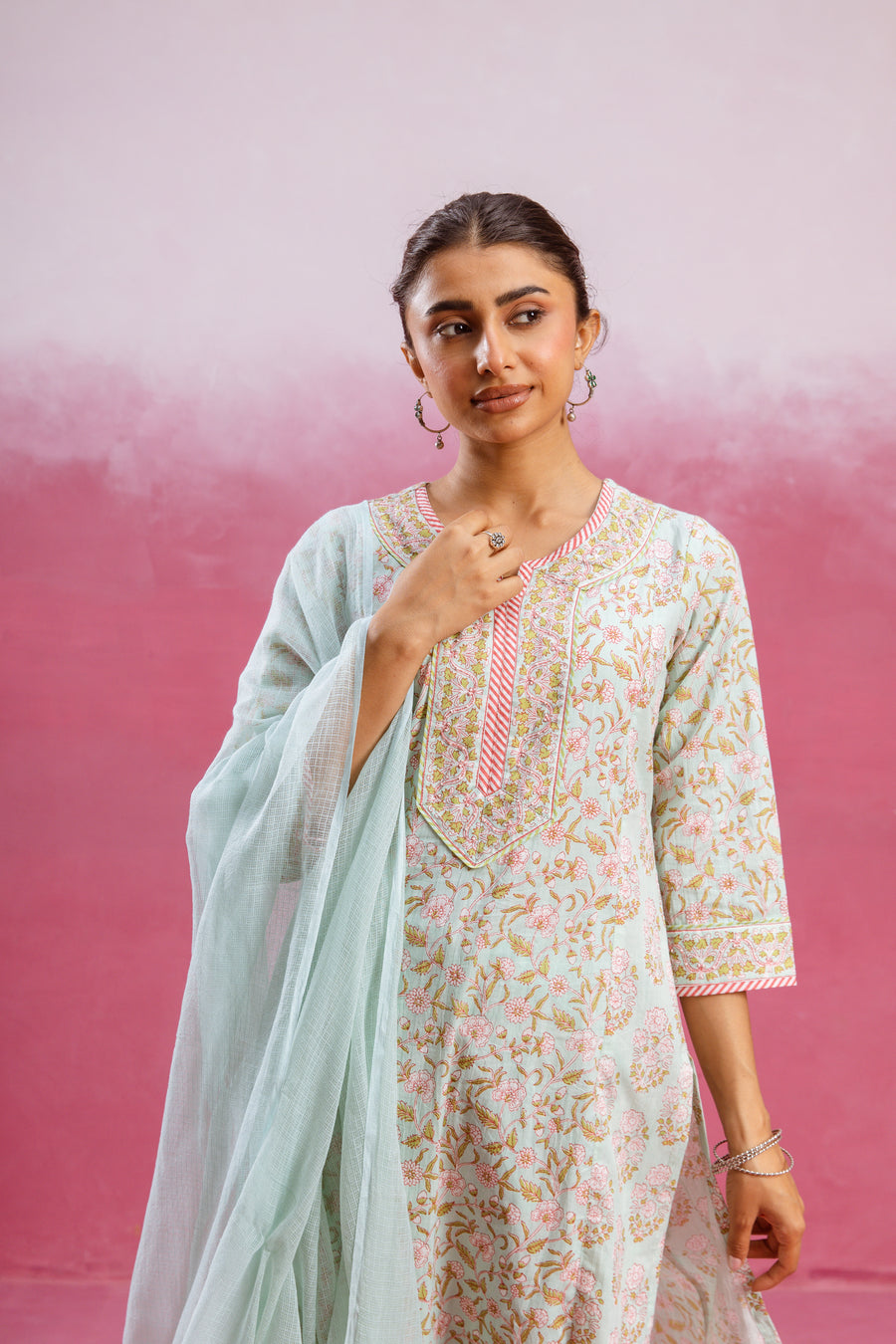 Olive Green Kurta Pant( Dupatta Not Inclueded)