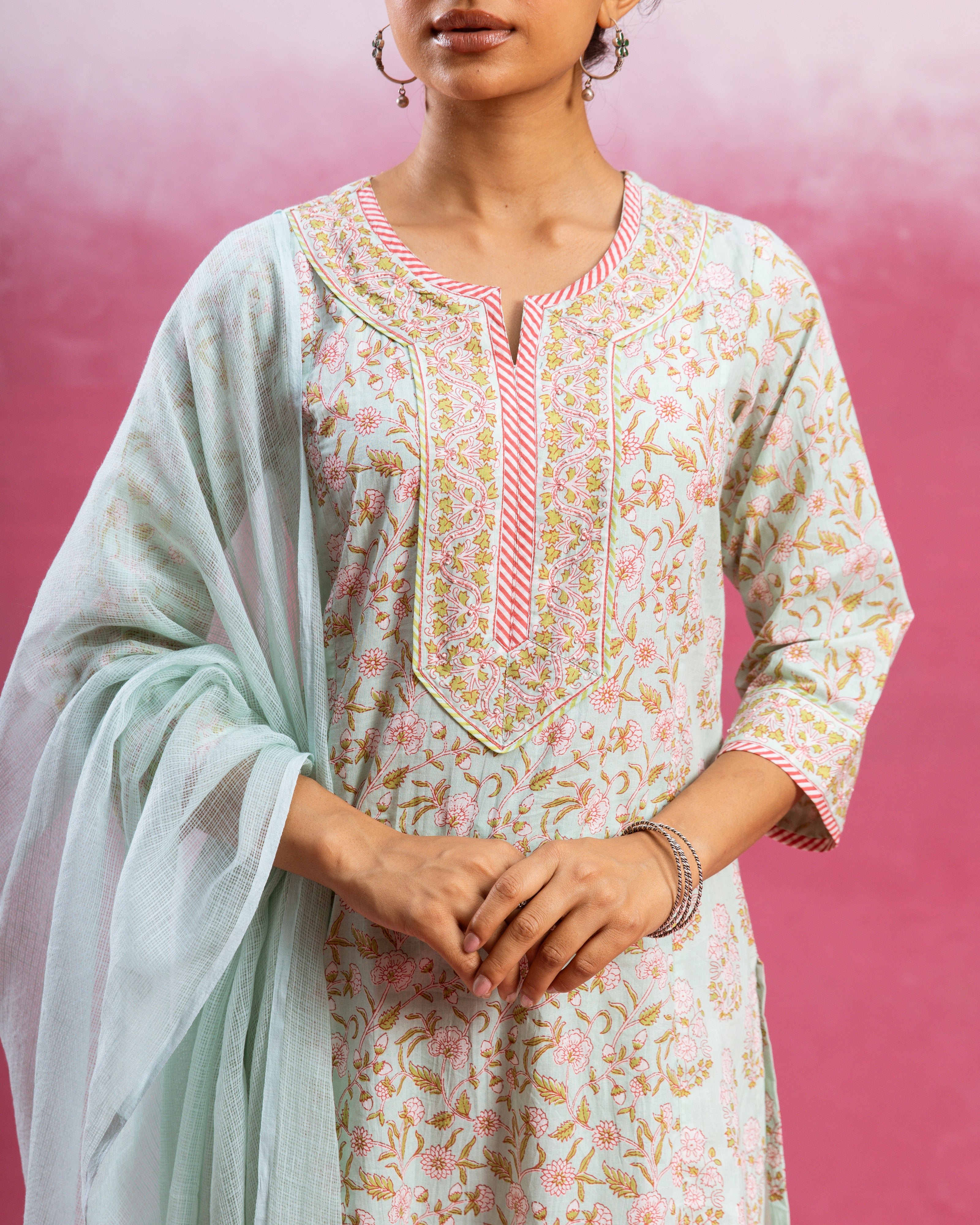 Olive Green Kurta Pant( Dupatta Not Inclueded)