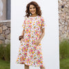 Hand-block printed oversized cotton-modal T-shirt with Lycra – super comfortable for daily wear.