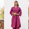Falsa Cotton Hand Done Kurta Pant Set For Women's