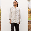 White Cotton Hnadloom Short Kurta For Women's
