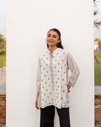 White Cotton Hnadloom Short Kurta For Women's
