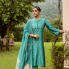 Green Pure Banarasi Chanderi Complete Suit Set For Women's