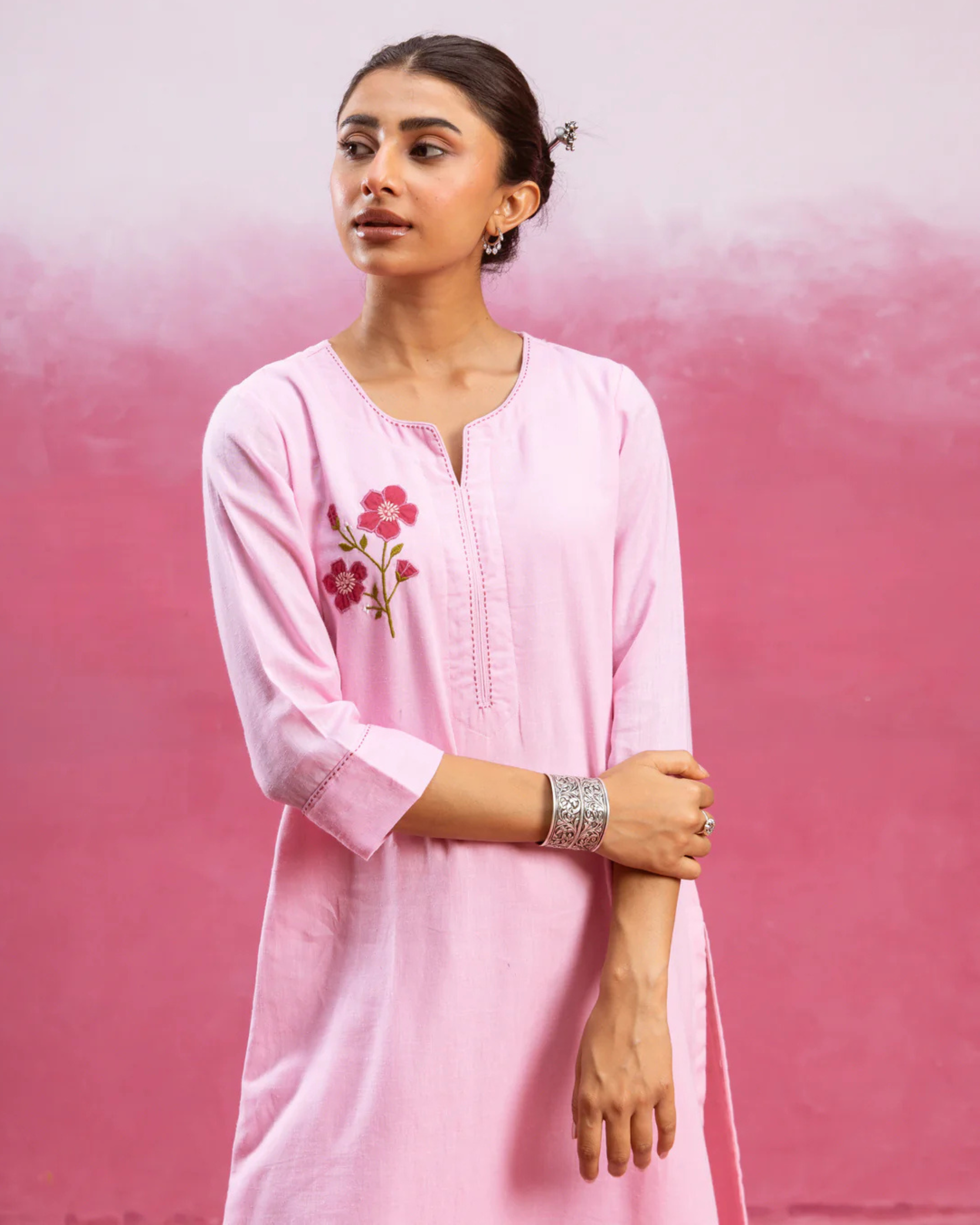 Baby Pink Kurta Pant