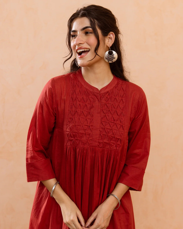Brick Red Kurta Pant