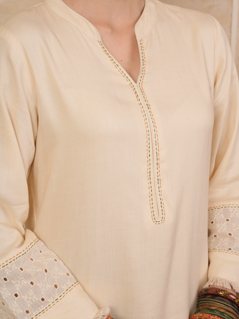 Warm Cream Kurta Salwar
