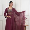 Maroon Kalamkari Kurta Pant(Dupatta Not Included)