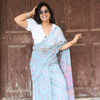 Sky Blue Kota Doriya Saree