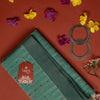 Rama Green Colour Cotton Handloom Self Weaned Saree